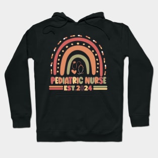 pediatric nurse est 2024 Hoodie